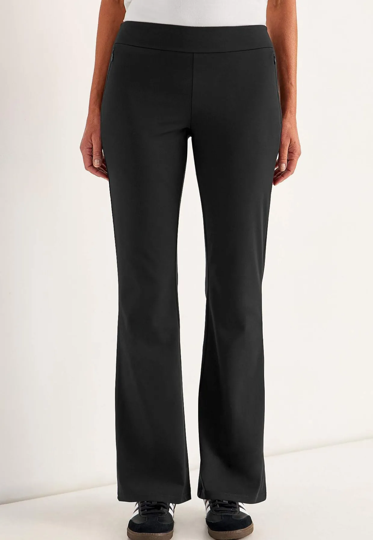 Alsidige jerseybukser med en bootcut Daria