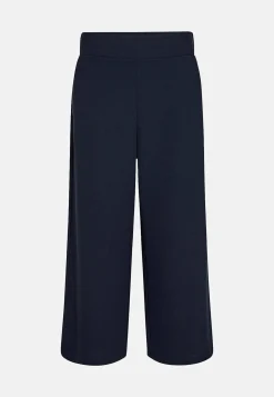 Ankellange jerseybukser med brede ben