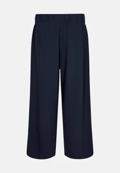 Ankellange jerseybukser med brede ben