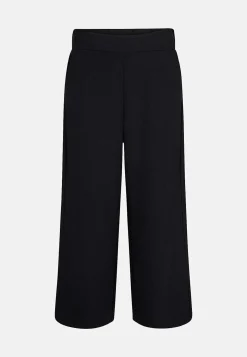 Ankellange jerseybukser med brede ben