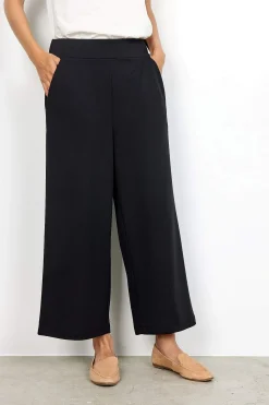 Ankellange jerseybukser med brede ben