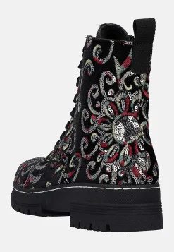 Ankelstøvle med pailleter