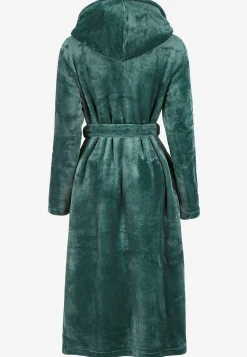 Badekåbe i fleece med hætte