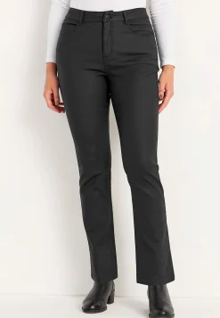 Belagte bukser med lige ben