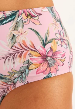 Bikiniunderdel med høj talje og et blomstermønster Verona