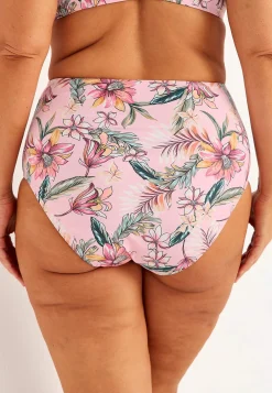 Bikiniunderdel med høj talje og et blomstermønster Verona
