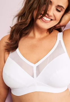 Bøjleløs bh i økologisk bomuld Faitrade net cotton | Cellbes