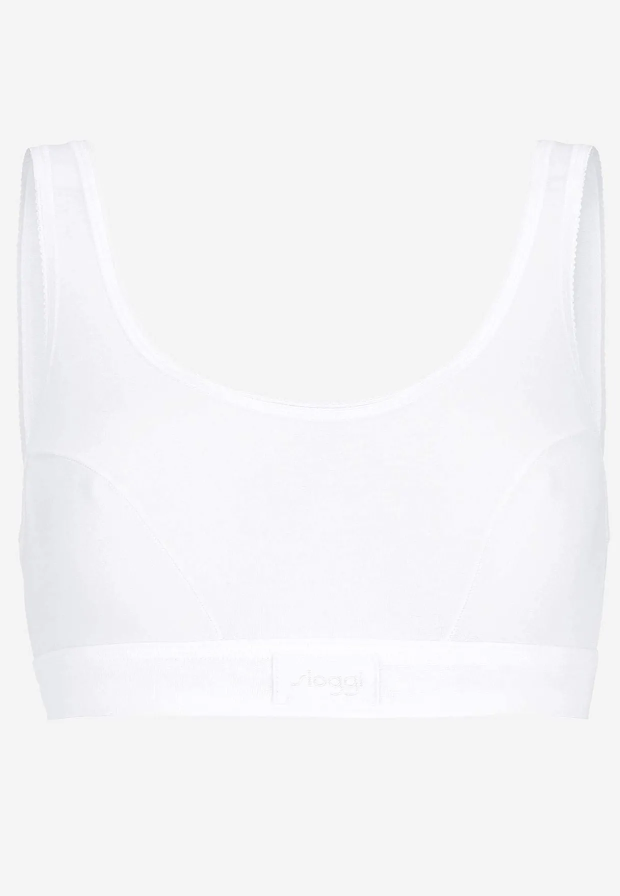 Blød BH-top i bomuld Double comfort