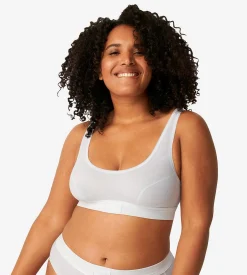 Blød BH-top i bomuld Double comfort