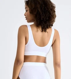 Blød BH-top i bomuld Double comfort