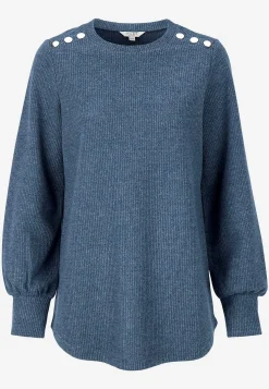 Blød jerseytrøje med knapper Beata | Cellbes