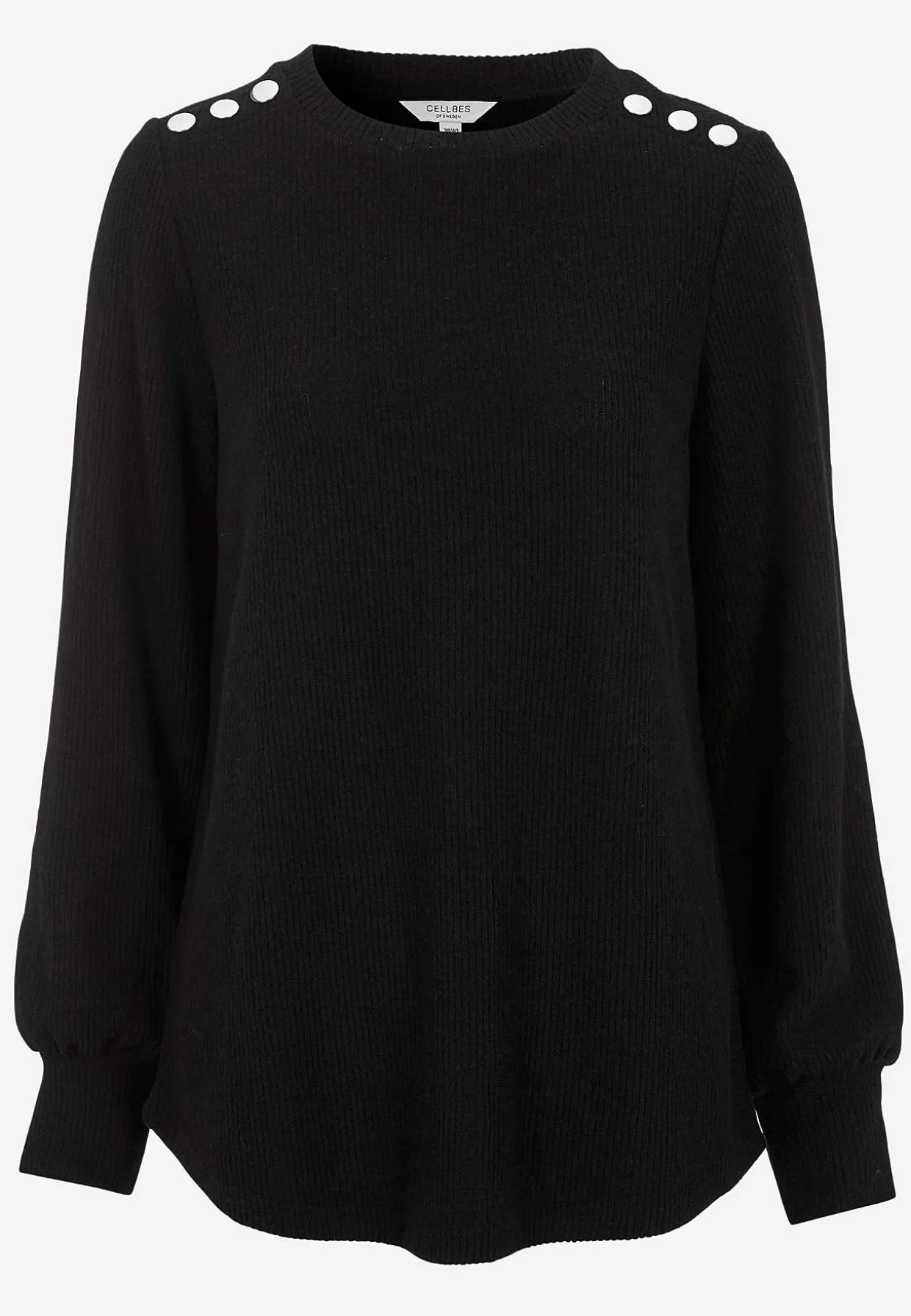 Blød jerseytrøje med knapper Beata