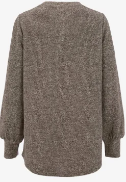 Blød jerseytrøje med knapper Beata