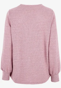 Blød jerseytrøje med knapper Beata