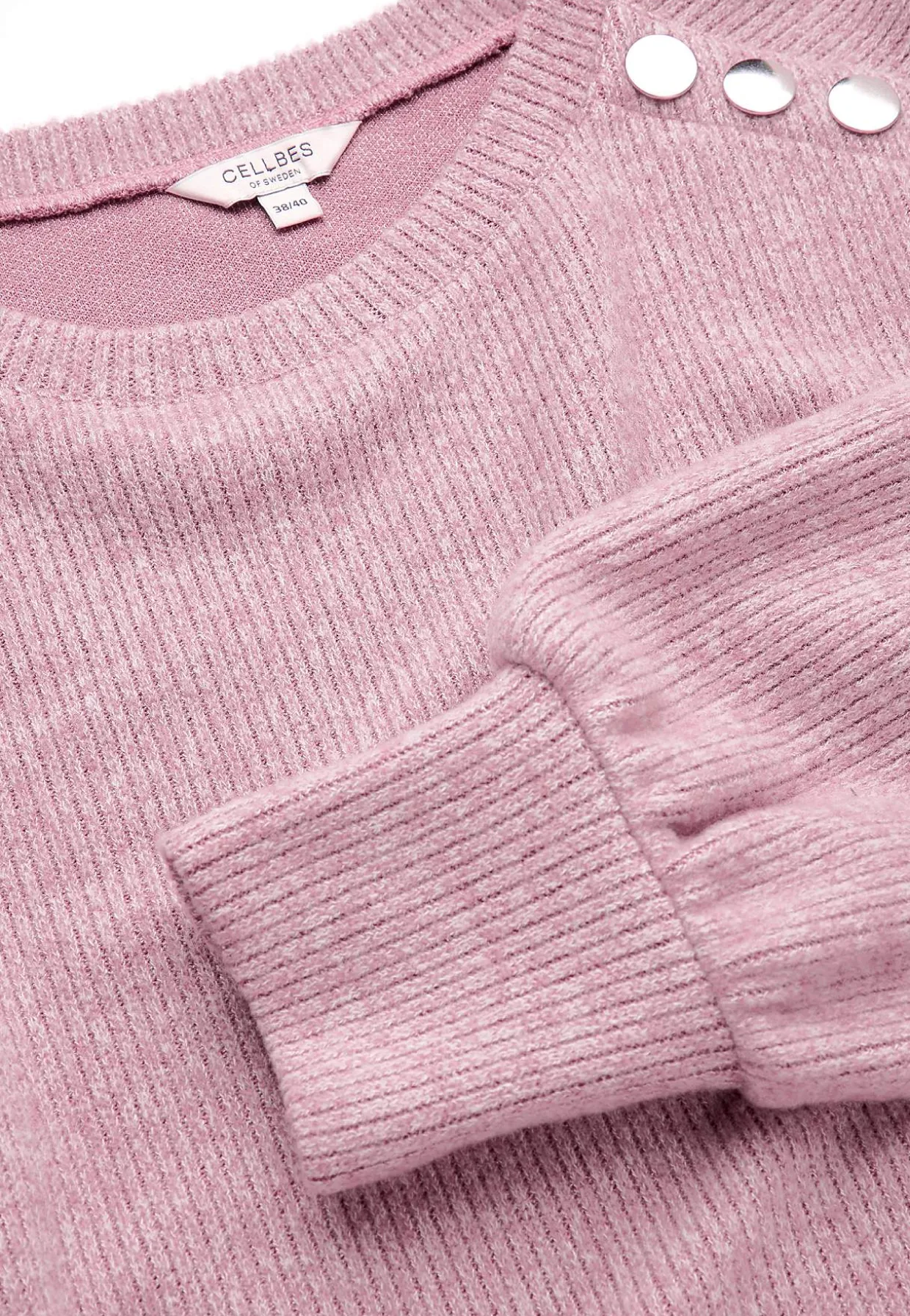 Blød jerseytrøje med knapper Beata