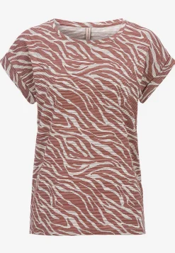 Blød top med zebramønster
