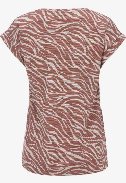 Blød top med zebramønster