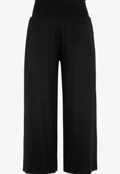 Bløde jerseybukser med smocket elastisk talje Liv