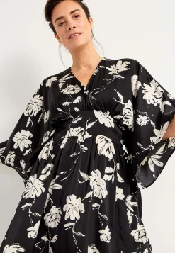 Blomstret maxi kjole | Cellbes