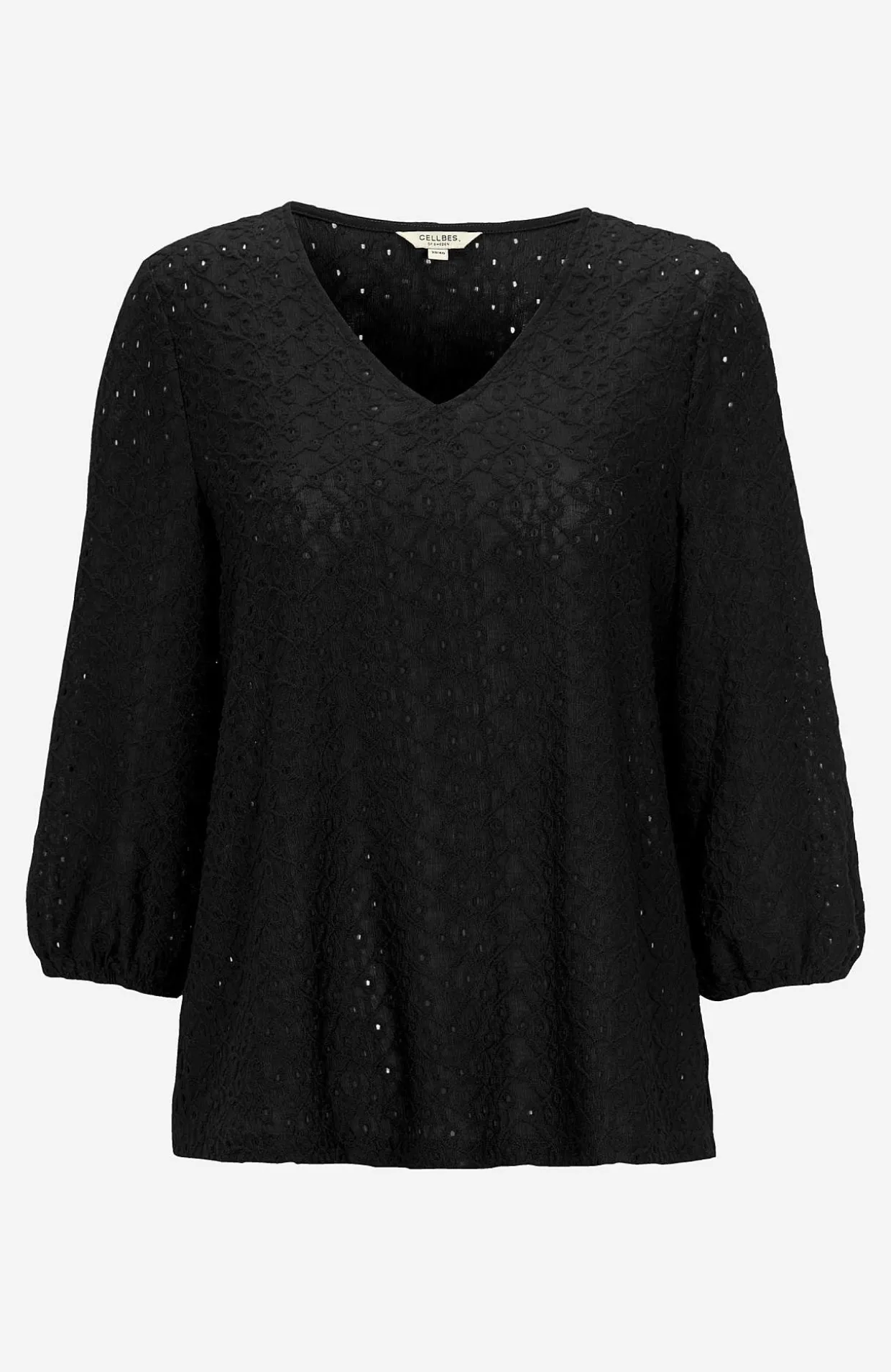 Blondetop med hulmønster