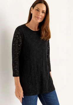 Blondetunika med afrundet krave | Cellbes