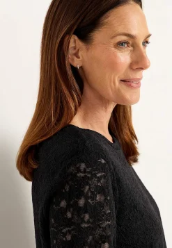 Blondetunika med afrundet krave | Cellbes