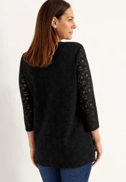 Blondetunika med afrundet krave | Cellbes