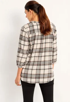 Bluse i flonel med brystlomme | Cellbes