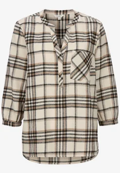 Bluse i flonel med brystlomme | Cellbes