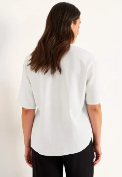 Bluse i hørblanding