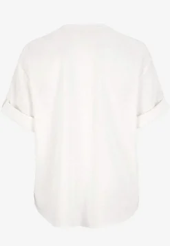 Bluse i hørblanding