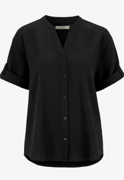 Bluse i hørblanding