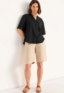 Bluse i hørblanding