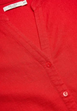 Bluse i hørblanding