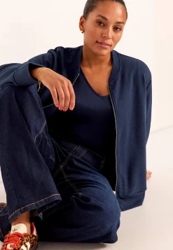 Bomberjakke i jersey