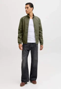 Bomberjakke med mat overflade