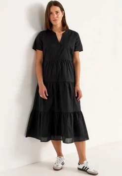 Bomuldskjole med volant