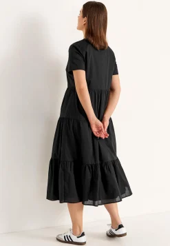 Bomuldskjole med volant