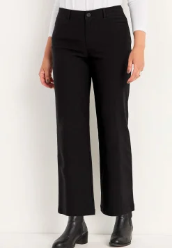 Brede ankelbukser i bengalin | Cellbes