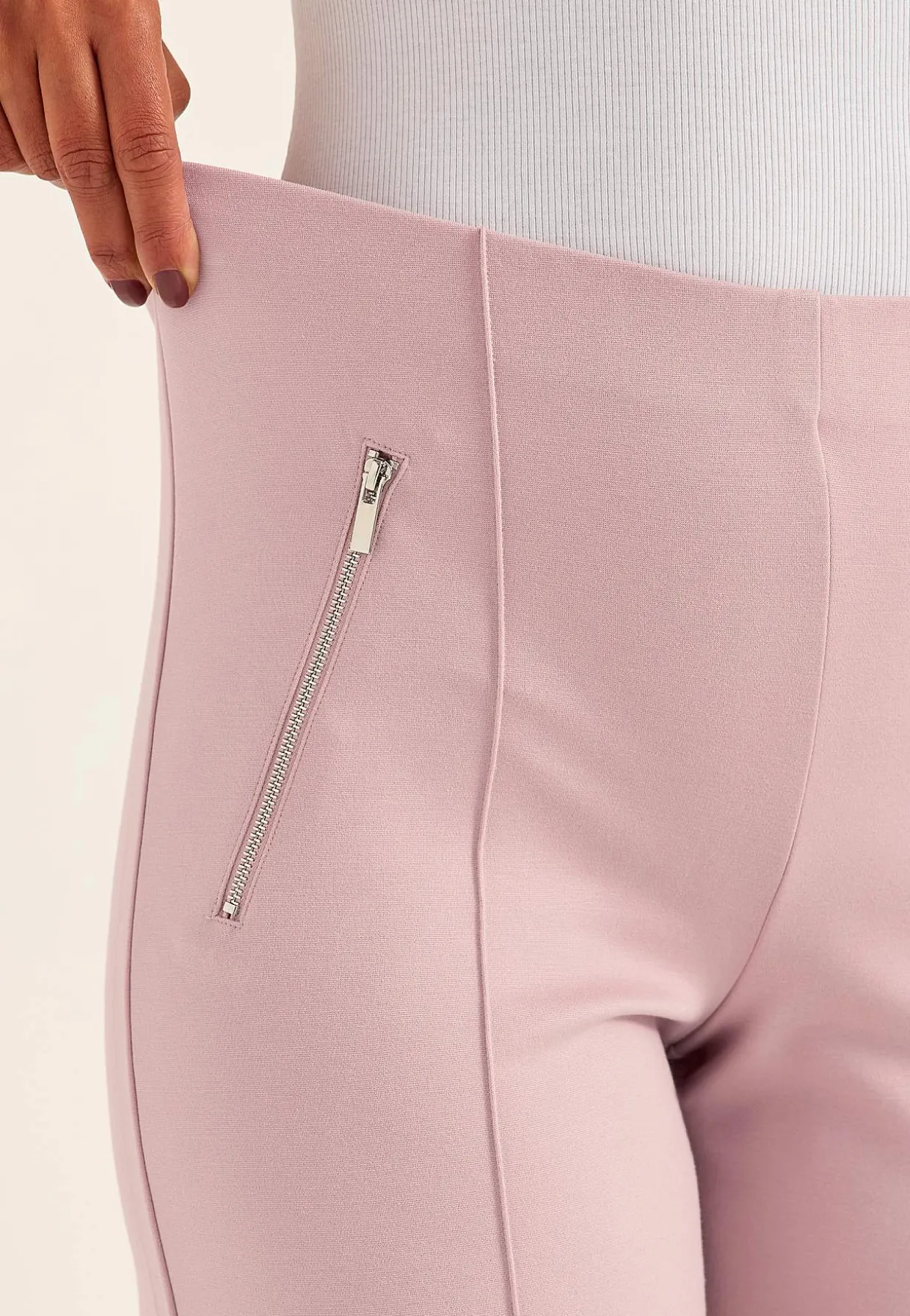 Brede bukser i Punto di Roma jersey Lisa