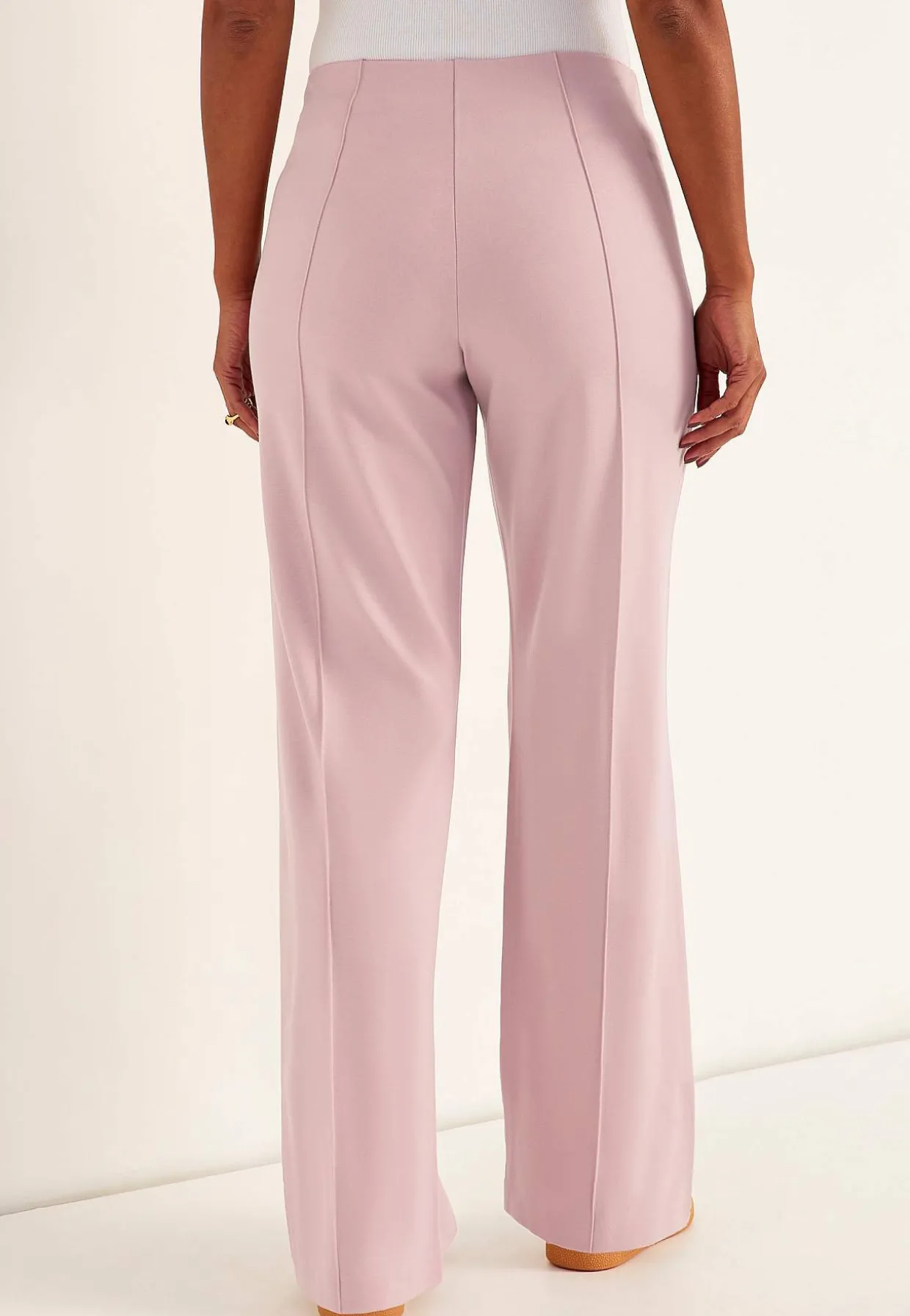 Brede bukser i Punto di Roma jersey Lisa