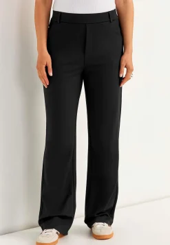 Brede bukser i Punto di Roma jersey med lommer Lisa | Cellbes