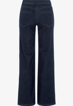 Brede jeans i denim med superstræk Sara