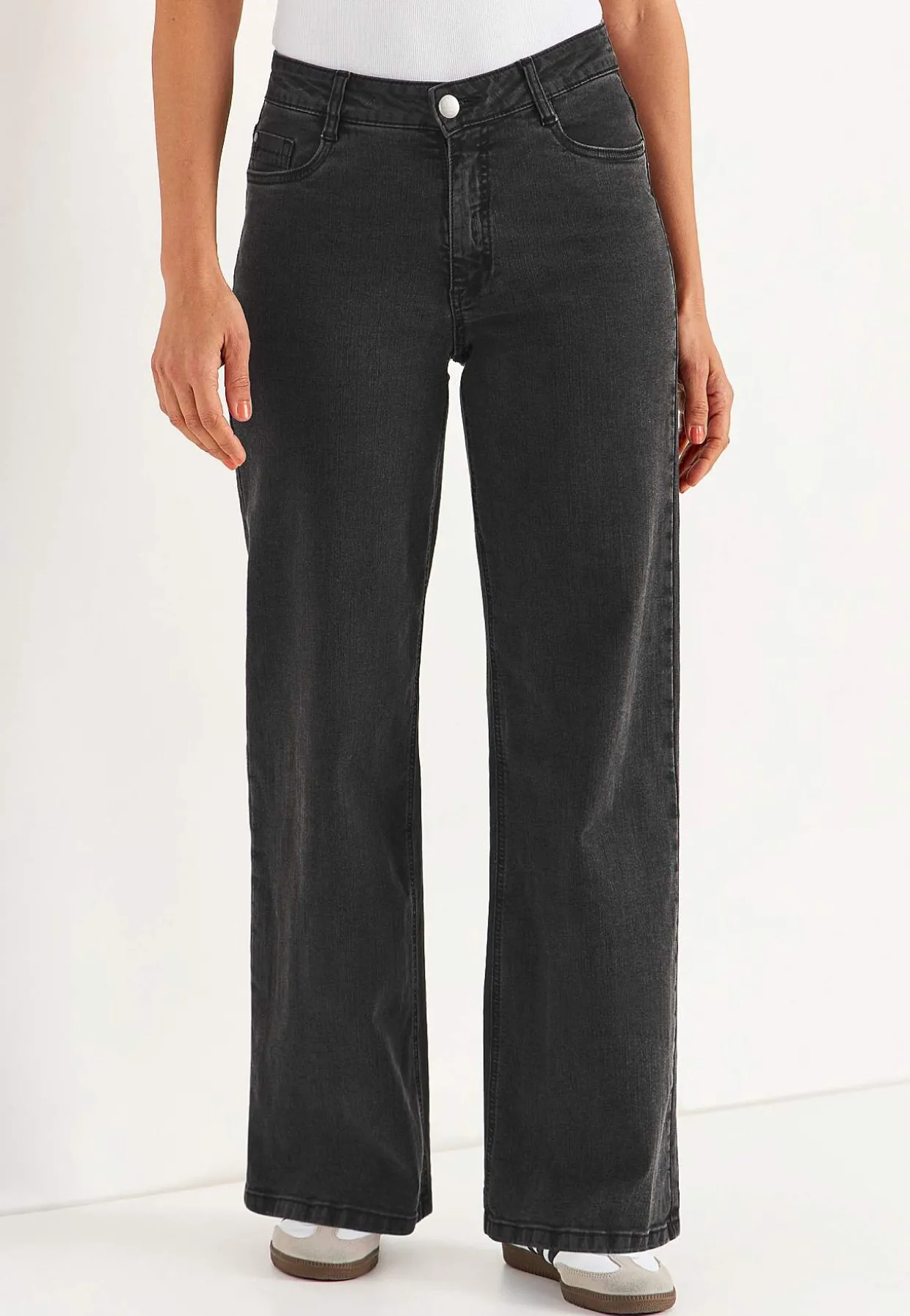 Brede jeans med høj talje Renata