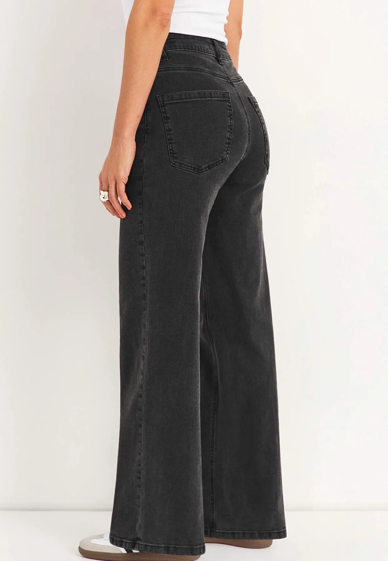 Brede jeans med høj talje Renata