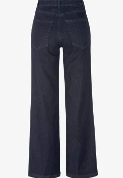 Brede jeans med syede pressefolder Mia | Cellbes