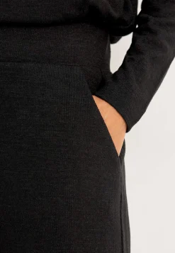 Brede jerseybukser med lommer