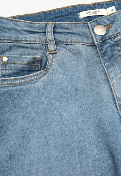 Brede, lange jeans med høj talje Renata | Cellbes