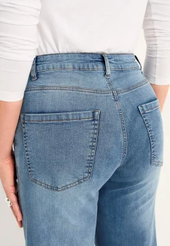 Brede, lange jeans med høj talje Renata | Cellbes