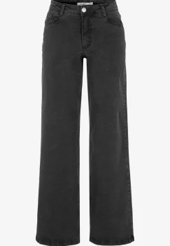 Brede, lange jeans med høj talje Renata | Cellbes